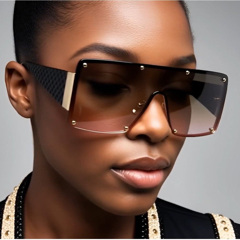 Futuristic Modern‎ Contemporary Retro Party Rave DJ SUN GLASSES Sleek Lentes New